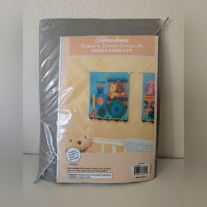 Herrschners Beaded Banner Kit Carnival Express Engine #9